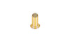 #6-32 x .075" Threaded Insert, Large Flat Head, Steel, Zinc Yellow (Box of 1000)