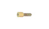 #4-40 x 7/16" Hex Jack Screw, Low Carbon Steel, Zinc Yellow (Box of 1500)