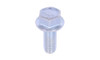 5/16"-18 x 3/4" Non-Serrated Flange Bolt, Grade 5, Zinc Clear (Box of 1200)