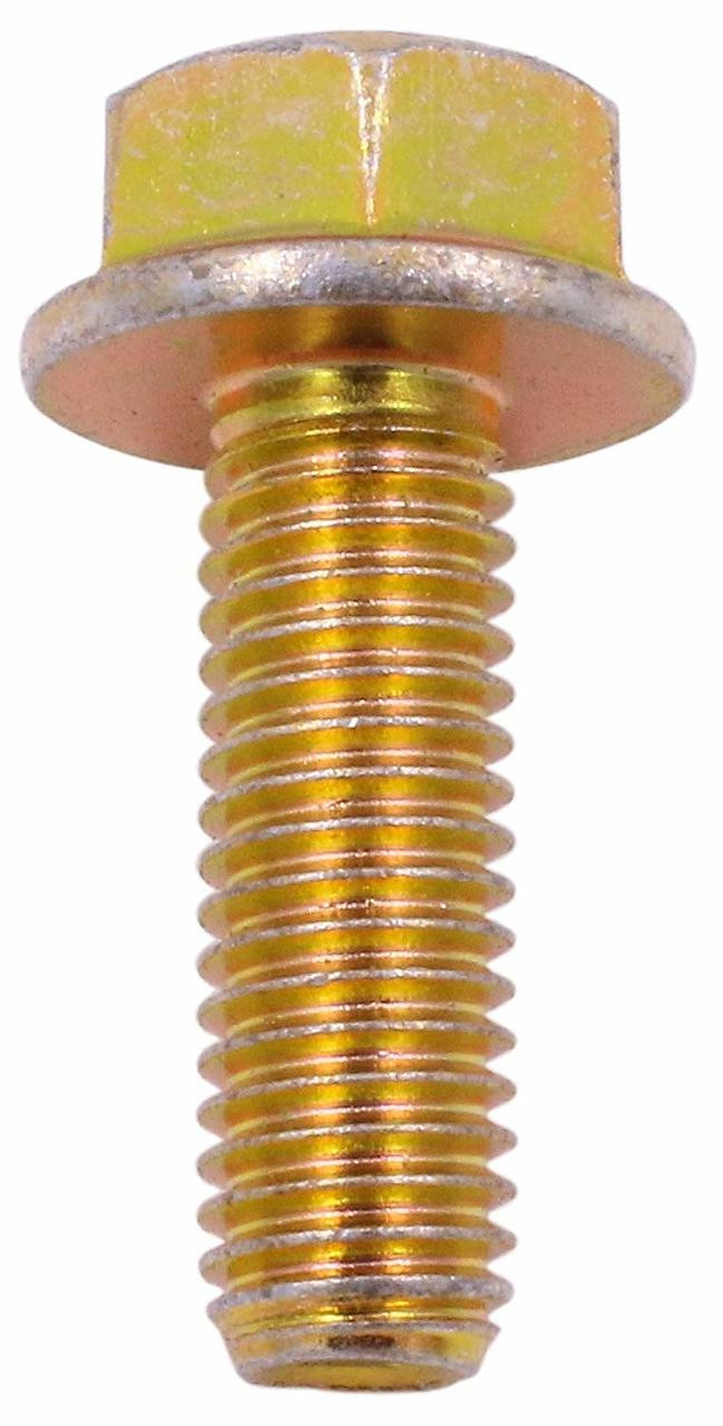 M8-1.25 x 25 Flange Bolt Din 6921, Grade 10.9, Zinc Yellow