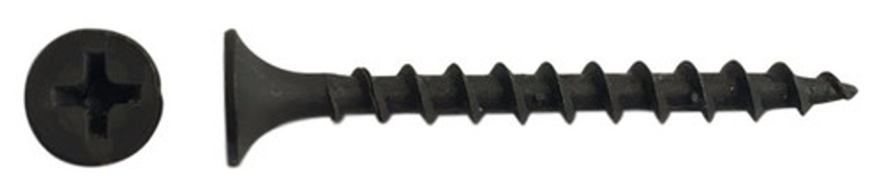 6 x 1-1/2 Drywall Screw, Coarse Thread, Steel, Phosphate Coated, Phillips  Drive