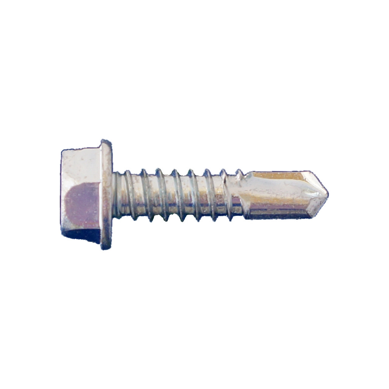 8 X 1-1/4 HEX WASHER HEAD SELF DRILL SCREWS ZINC (Box of 5000)
