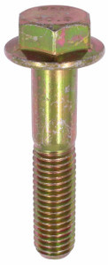M10-1.5 x 50 Flange Bolt Din 6921, Grade 10.9, Zinc Yellow (Box of 450)