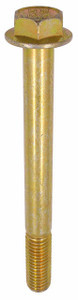M10-1.5 x 100 Flange Bolt Din 6921, Grade 10.9, Zinc Yellow (Box of 250)