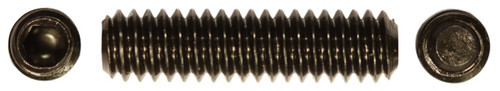 M5-0.80 x 6 mm Flat Point Socket Set Screw, Alloy Steel, Thermal Black Oxide (Package of 100)