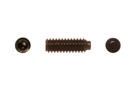 #6-32 x 5/8" Half Dog Point Socket Set Screw, Alloy Steel, Thermal Black Oxide (Package of 100)