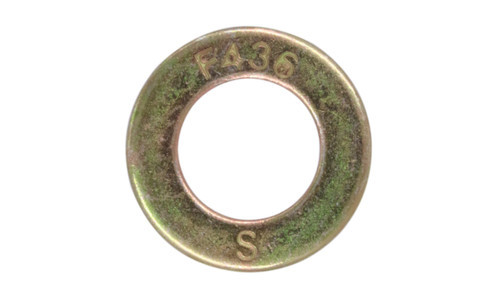 1/2" F436 Structural Flat Washer, Zinc Yellow (Box of 2000)