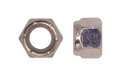 3/8"-16 UNC NE Nylon Insert Lock Nut, Low Carbon Steel, Zinc Clear (Package of 100)