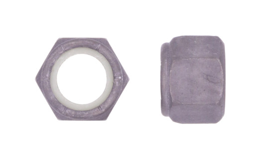 2"-4-1/2 UNC NE Nylon Insert Lock Nut, Grade C Steel, Phosphate & Oil (Box of 20)