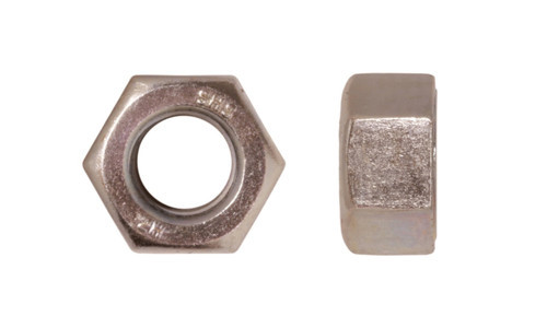 1"-8 UNC 2H Heavy Hex Nut, Zinc Clear (Box of 100)