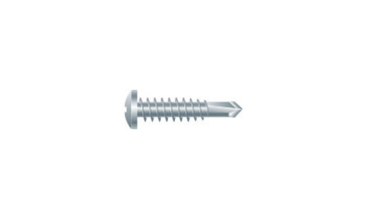 #12-14 x 1-1/4 Pan Head Phillips Tek Screw #3 Point, 18-8 SS (Box of 3000)
