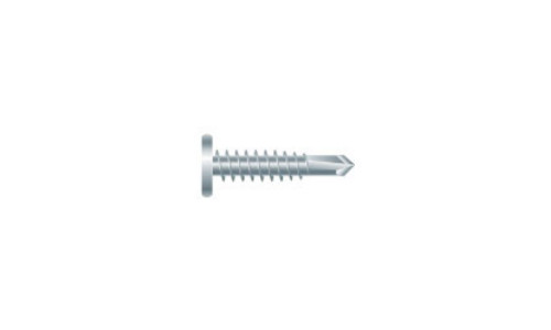 #10-16 x 1 Pancake Head Phillips Tek Screw #3 Point, Steel Zinc (Box of 5000)