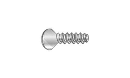 #10-14 x 3/4 Oval Head Phillips Thread Rolling Screw, Steel Zinc Clear & Wax (Box of 3000)