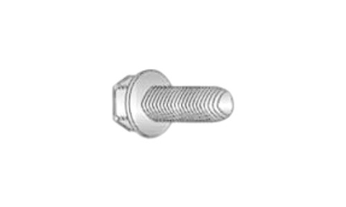 3/8"-16 x 3 Hex Washer Head Unslotted Thread Rolling Screw (P/T), Steel Zinc Clear & Wax (Box of 325)