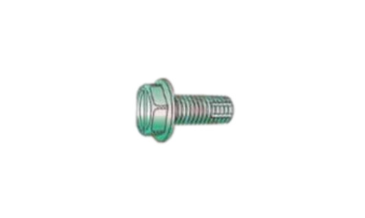 #8-32 x 5/16 Hex Washer Head Slotted Thread Cutting Screw Type F, Steel Zinc Green (Box of 10000)