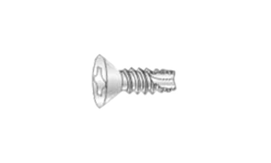 #6-20 x 1/2 Flat Head Phillips Thread Cutting Screw Type 25, Steel Zinc Clear (Box of 10000)