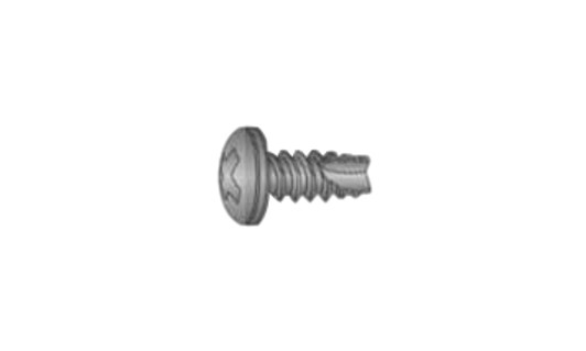#8-18 x 1/2 Pan Head Phillips Thread Cutting Screw Type 25, Steel Black Oxide (Box of 10000)