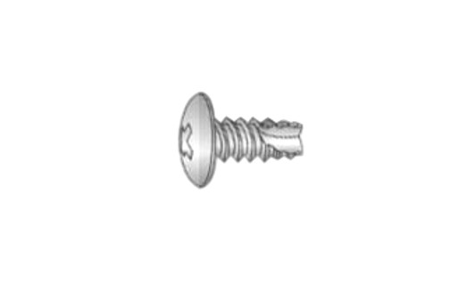 #10-16 x 1/2 Truss Head Phillips Thread Cutting Screw Type 25, Steel Zinc Clear (Box of 8000)