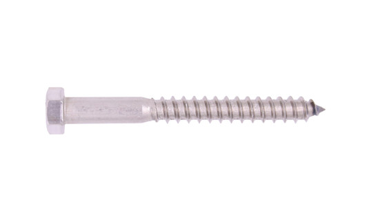 5/16"-9 x 7" Hex Lag Bolt 18-8 SS (Box of 200)