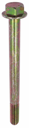 M10-1.5 x 110 Flange Bolt Din 6921, Grade 10.9, Zinc Yellow