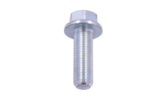 M10-1.25 x 20 JIS B1189 Flange Bolt, Grade 10.9, Zinc Clear