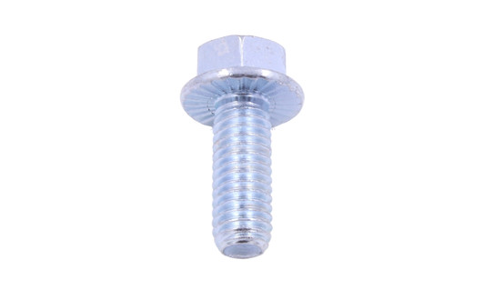 3/8"-16 x 5/8" Serrated Flange Bolt, Grade 5, Zinc Clear