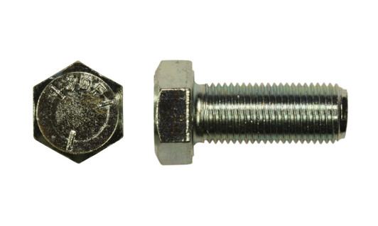 1/2"-20 x 1-1/4" Hex Cap Screw Grade 5, Zinc Clear - FT