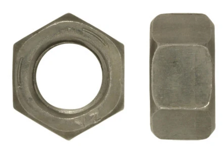 1"-8 UNC Finished Hex Nut, Grade 5, Steel, Plain