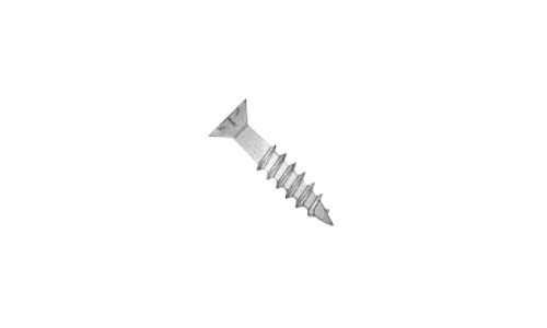 #8 x 1-3/4" Phillips Flat Head w/ Nibs Deep Thread Cabinet Screw, Steel, Zinc Clear - PT (Box of 5000)