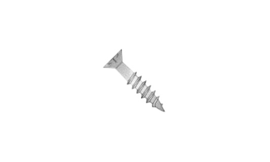 #10 x 1-3/4" Phillips Flat Head w/ Nibs Deep Thread Cabinet Screw, Steel, Zinc Clear - PT (Box of 3000)