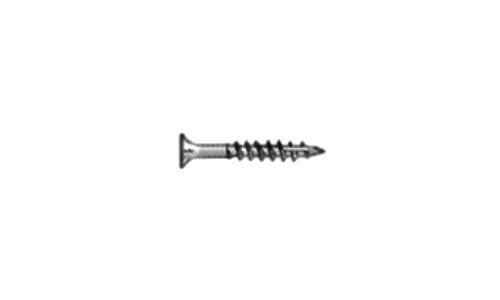 #8 x 2-1/4" Phillips Flat Head w/ Nibs Deep Thread Cabinet Screw, Type 17, Steel, Black Oxide - PT (Box of 2800)