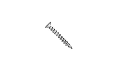#9 x 3/4" Phillips Flat Head Deep Thread Cabinet Screw, Type 17, Steel, Zinc Clear - FT (Box of 4000)