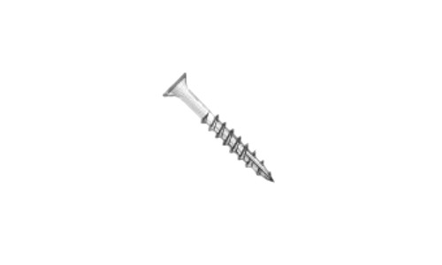 #6 x 1-1/4" Phillips Flat Head Deep Thread Cabinet Screw, Type 17, Steel, Zinc Clear - PT (Box of 7000)