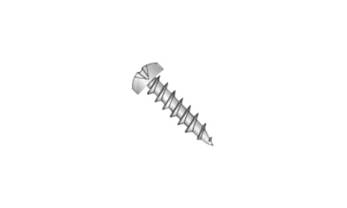 #10 x 3/4" Phillips Pan Head Deep Thread Cabinet Screw, Steel, Zinc Clear - FT (Box of 5000)