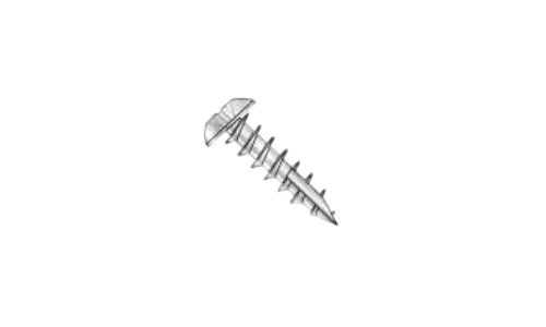 #8 x 1" Square Drive Truss Head Deep Thread Cabinet Screw, Type 17, Steel, Zinc Clear - FT (Box of 5000)