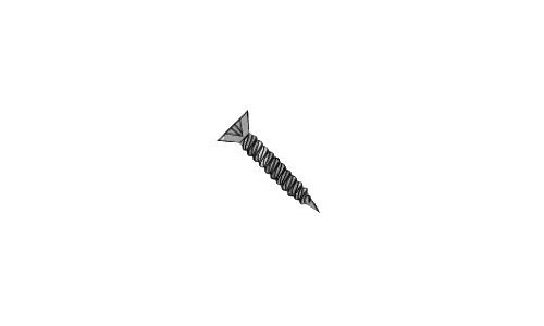 #6 x 3/4" Phillips Flat Head Hinge Screw, Fine Thread, Steel, Plain (Box of 10000)