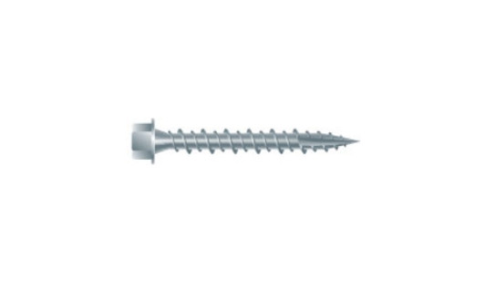 #10 x 2-1/2"  High Hex Washer Head Pole Barn Screw, Type 17, Steel, Zinc Clear (1000 HR) (Box of 1500)