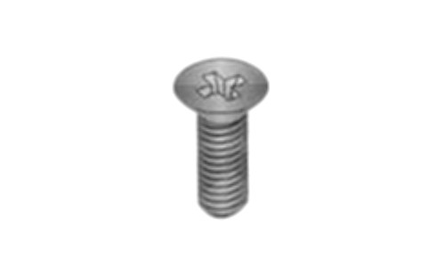 #6-32 x 3/4" Phillips Drive 82 Degree Flat Head Machine Screw, 18-8 Stainless Steel, Black Oxide - FT (Box of 5000)