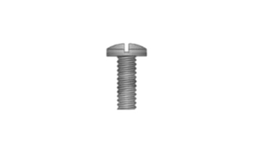 #10-32 x 1/2" Slotted Drive Binding Head, Undercut Machine Screw, Steel, Black Oxide - FT (Box of 8000)