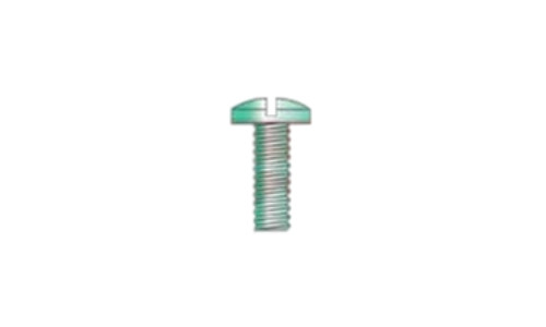 #10-24 x 1/4" Slotted Drive Binding Head, Undercut Machine Screw, Steel, Zinc Green - FT (Box of 9000)