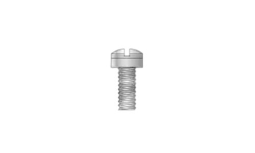 #8-32 x 3/4" Slotted Drive Fillister Head Machine Screw, Steel, Zinc Clear - FT (Box of 8000)