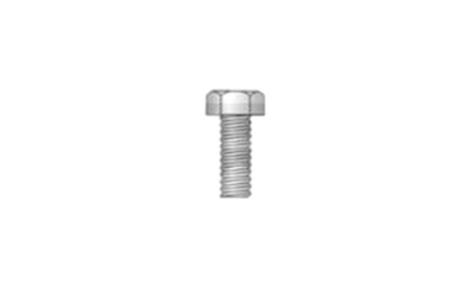 #6-32 x 1-1/8" Unslotted Drive Indented Hex Head Machine Screw, Steel, Zinc Clear - FT (Box of 8000)