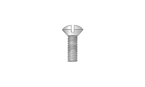 #4-40 x 5/16" Slotted Drive Oval Head Machine Screw, 18-8 Stainless Steel - FT (Box of 5000)