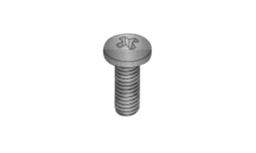 #3-48 x 3/8" Phillips Drive Pan Head Machine Screw, Steel, Black Oxide - FT (Box of 10000)