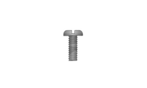 #3-48 x 1/4" Slotted Drive Pan Head Machine Screw, Steel, Black Oxide - FT (Box of 10000)
