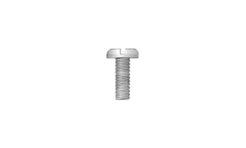 #4-40 x 1-3/8" Slotted Drive Pan Head Machine Screw, Steel, Zinc Clear - FT (Box of 7000)