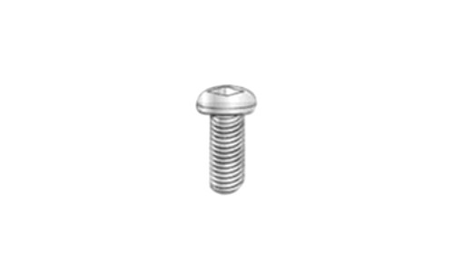 #6-32 x 1/2" Square Drive Pan Head Machine Screw, Steel, Zinc Clear - FT (Box of 10000)