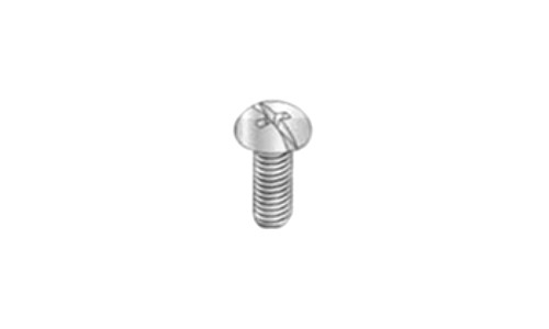 #4-40 x 1/4" Combo Drive Round Head Machine Screw, Steel, Zinc Clear - FT (Box of 10000)