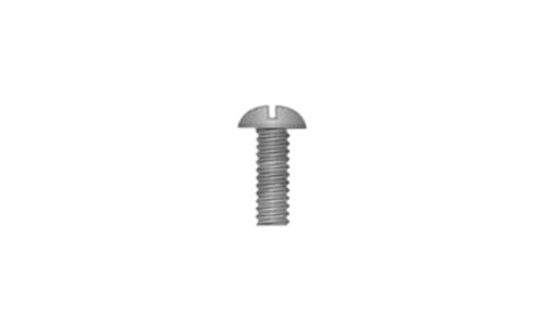 #6-32 x 1/4" Slotted Drive Round Head Machine Screw, Steel, Black Oxide - FT (Box of 10000)