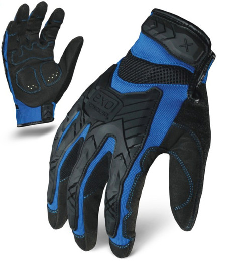 S - EXO Motor Impact Blue | IRONCLAD EXO MOTOR & WORK GLOVES (Package of 12)